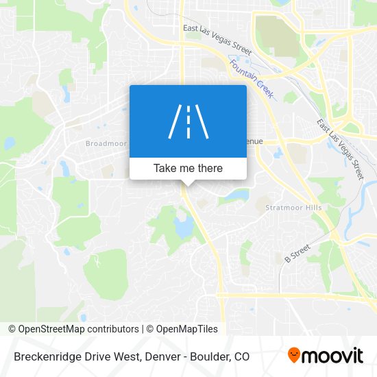 Mapa de Breckenridge Drive West