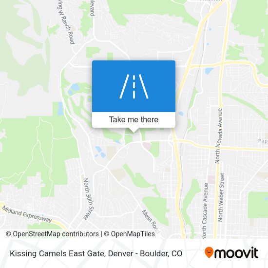 Kissing Camels East Gate map