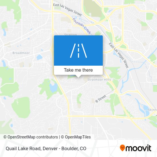 Quail Lake Road map