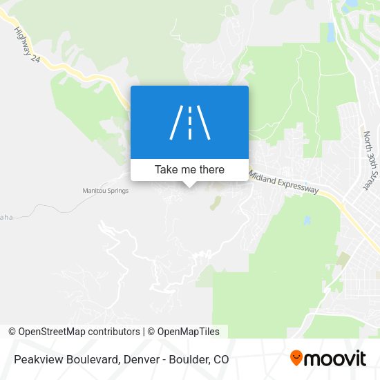 Peakview Boulevard map