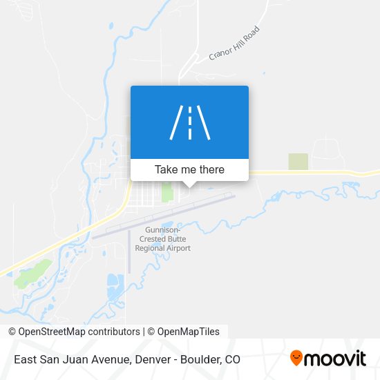 East San Juan Avenue map