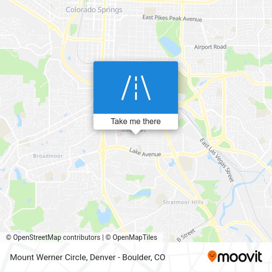 Mapa de Mount Werner Circle