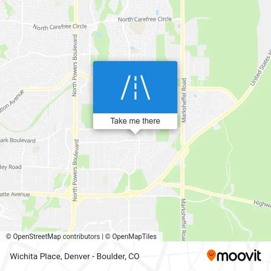 Wichita Place map