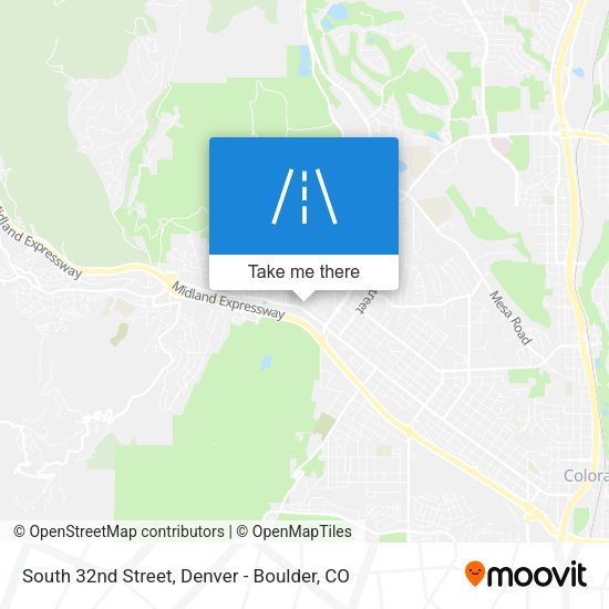 South 32nd Street map