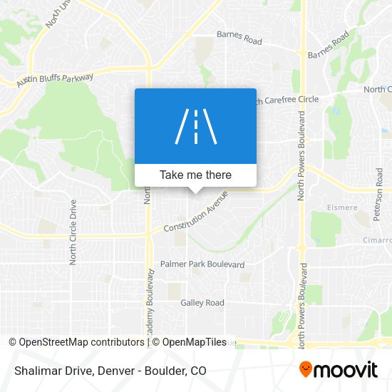 Mapa de Shalimar Drive