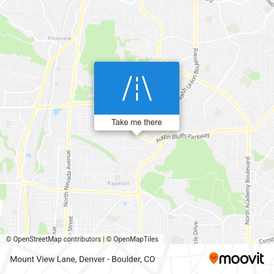 Mount View Lane map