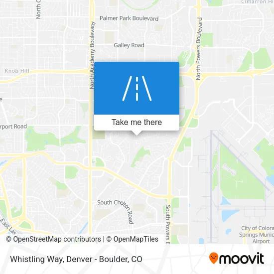Whistling Way map