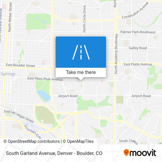 South Garland Avenue map