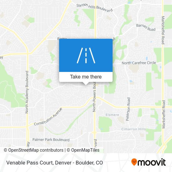 Venable Pass Court map
