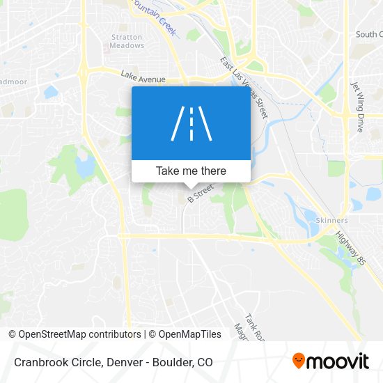 Cranbrook Circle map