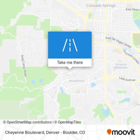 Mapa de Cheyenne Boulevard