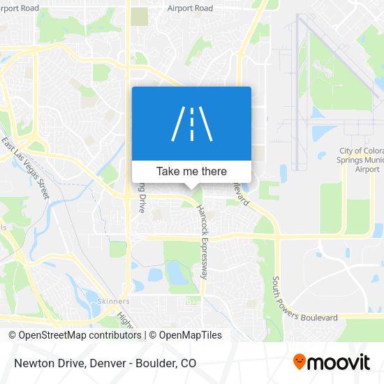 Newton Drive map
