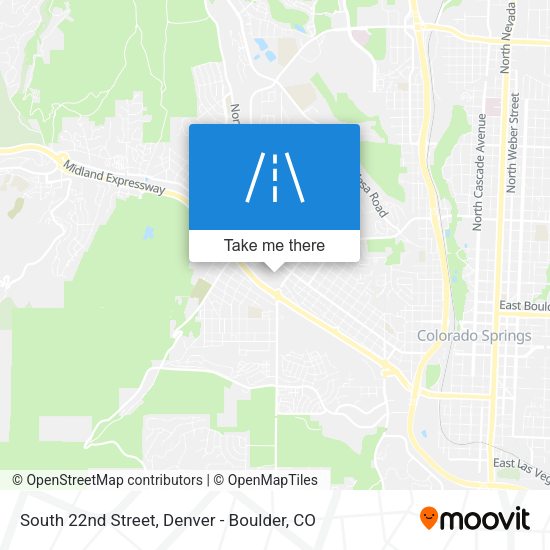Mapa de South 22nd Street