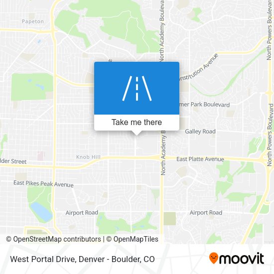 West Portal Drive map