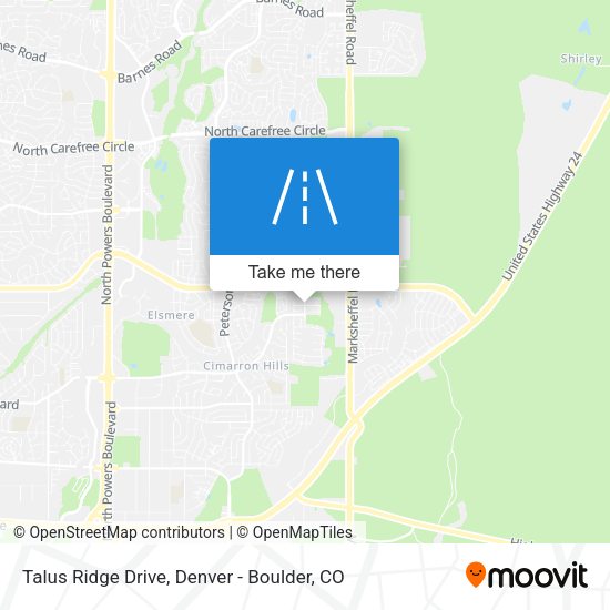 Talus Ridge Drive map