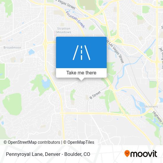 Pennyroyal Lane map