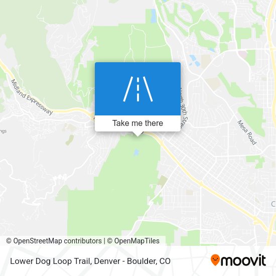 Lower Dog Loop Trail map