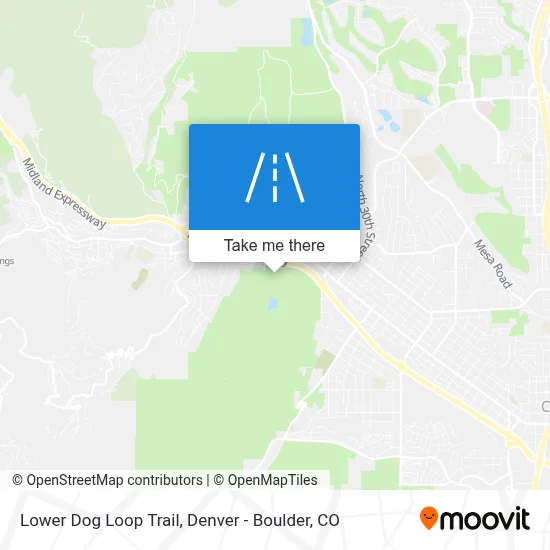 Lower Dog Loop Trail map