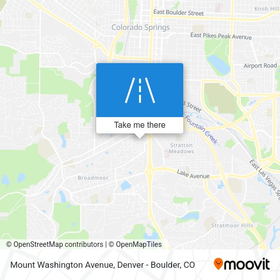 Mount Washington Avenue map