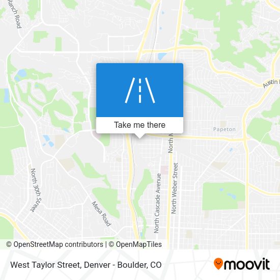 West Taylor Street map