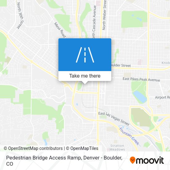 Pedestrian Bridge Access Ramp map