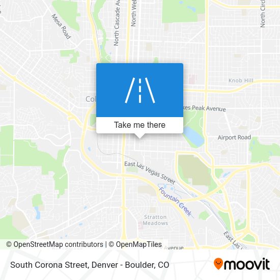 South Corona Street map
