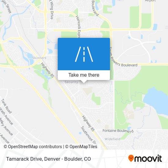 Mapa de Tamarack Drive