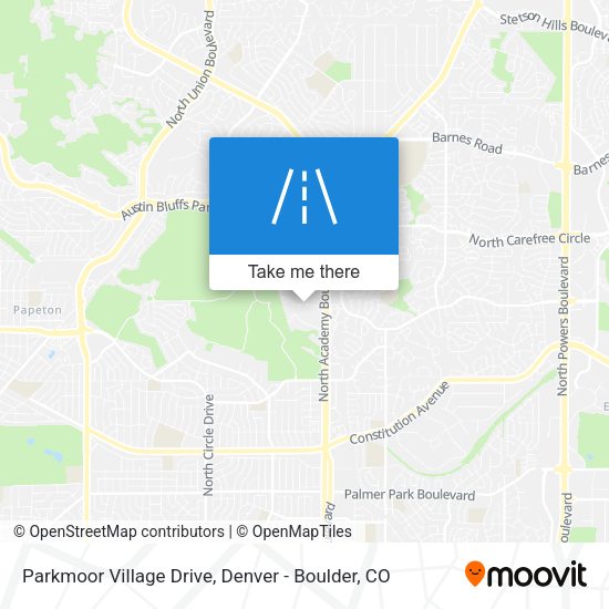 Parkmoor Village Drive map