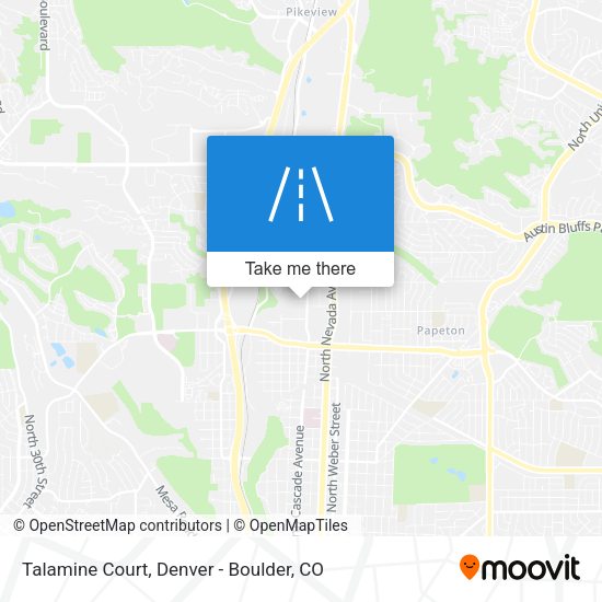 Mapa de Talamine Court