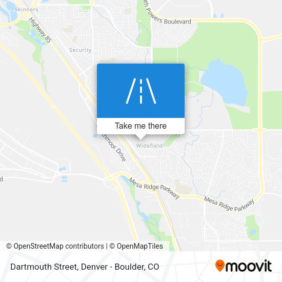 Dartmouth Street map