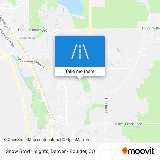 Mapa de Snow Bowl Heights
