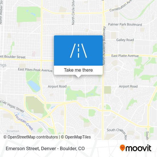 Emerson Street map