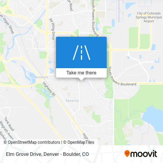 Elm Grove Drive map