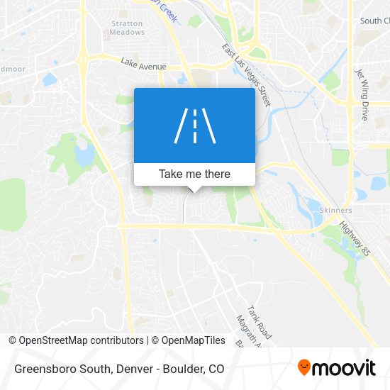 Greensboro South map
