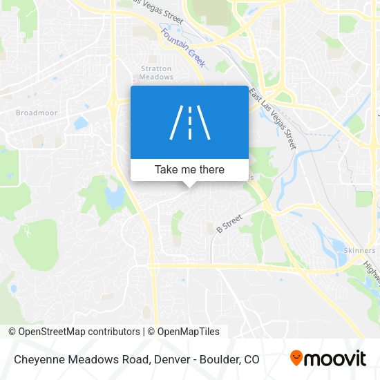 Mapa de Cheyenne Meadows Road