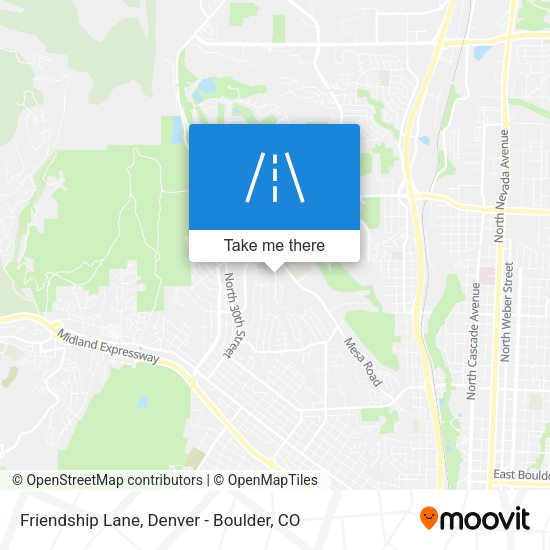 Mapa de Friendship Lane