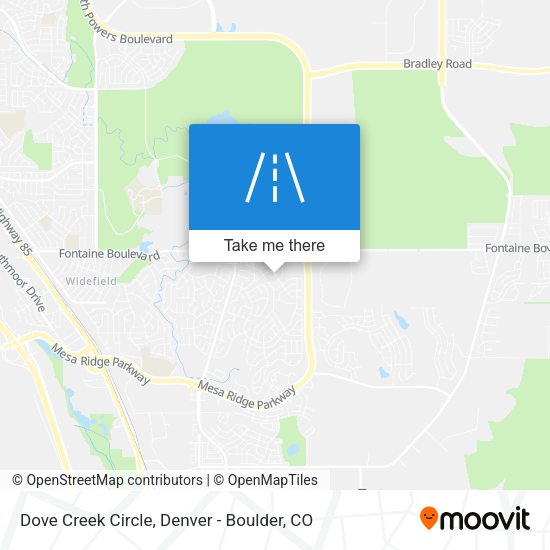 Dove Creek Circle map