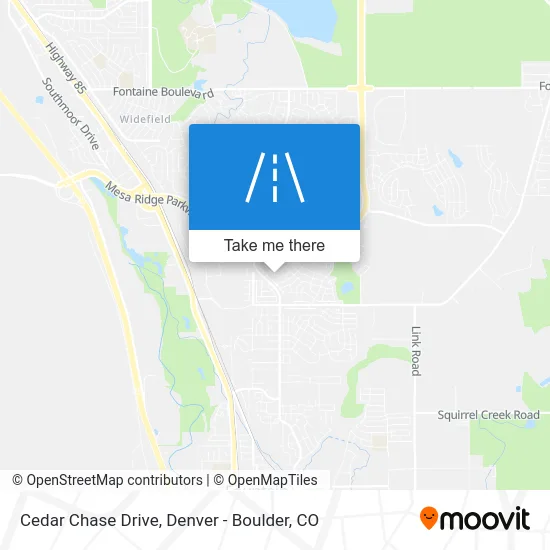 Cedar Chase Drive map