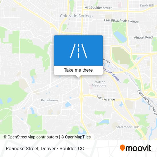 Mapa de Roanoke Street