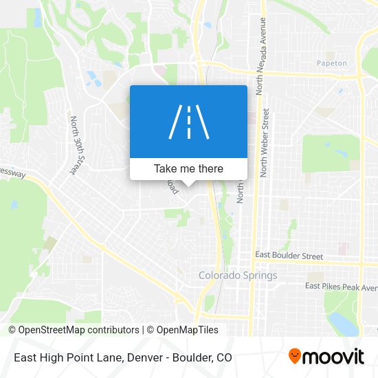 East High Point Lane map