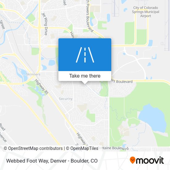 Webbed Foot Way map