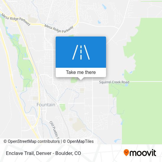 Enclave Trail map