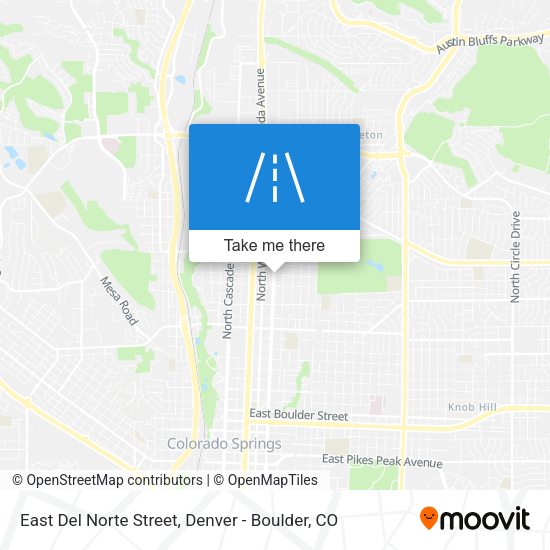 East Del Norte Street map