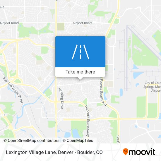 Lexington Village Lane map