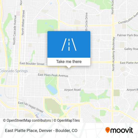 Mapa de East Platte Place