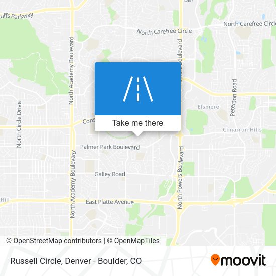 Russell Circle map