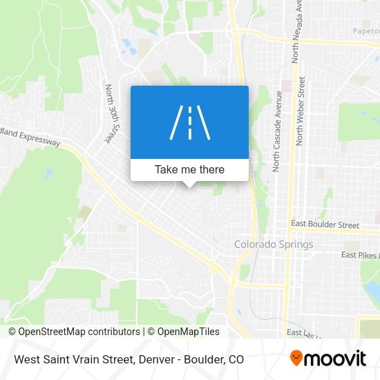 Mapa de West Saint Vrain Street