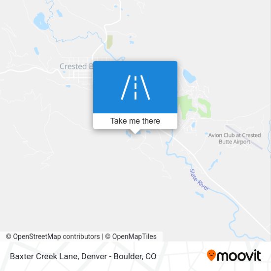 Mapa de Baxter Creek Lane
