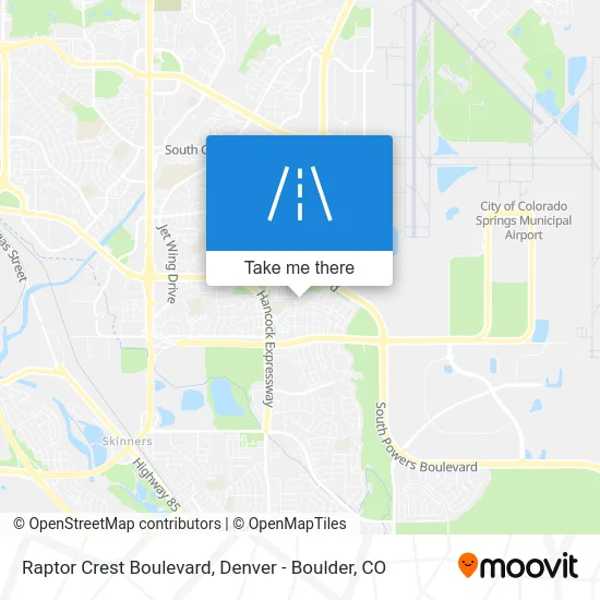 Raptor Crest Boulevard map