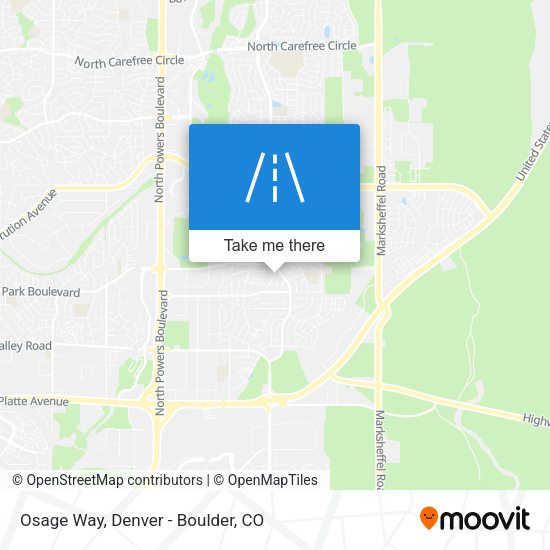 Mapa de Osage Way